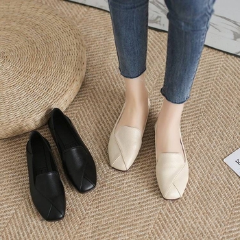 Ženske loaferice u oxford stilu, mekane kože, slip-on, ravna potplata