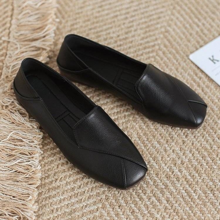 Ženske loaferice u oxford stilu, mekane kože, slip-on, ravna potplata