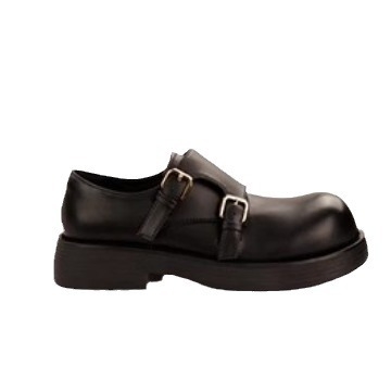 Ženske loaferice s okruglom nosnicom i dvostrukom kopčom, retro britanski stil, mikrovlakno