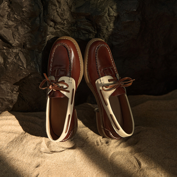 Loafers casual din piele pentru femei, toamna 2025, bloc de culori retro, șireturi, talpă joasă, purtare zilnică