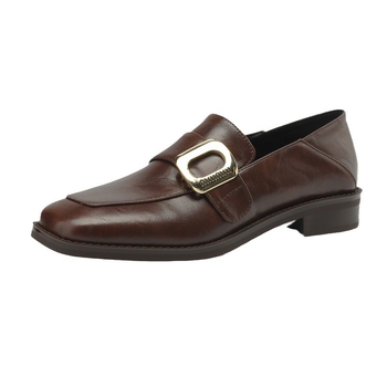 Ženske retro loaferice s četvrtastim nosom, EU veličine 33–43, novi model 2024, niski pet, jednobojne, PU gornji dio, mikrovlakna podstava, gumeni potplat