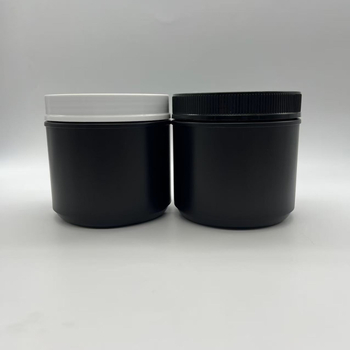 1200 ml crna HDPE posuda za hranu s navojnim poklopcem, prilagodljiva boja i logotip