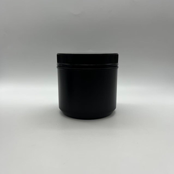1200 ml crna HDPE posuda za hranu s navojnim poklopcem, prilagodljiva boja i logotip
