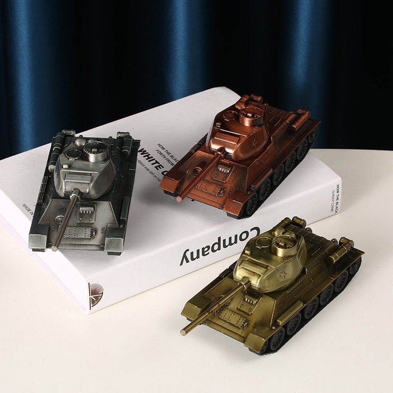Model tenka od cinkovog legura – metalni ukras za dom, retro stil, T-34