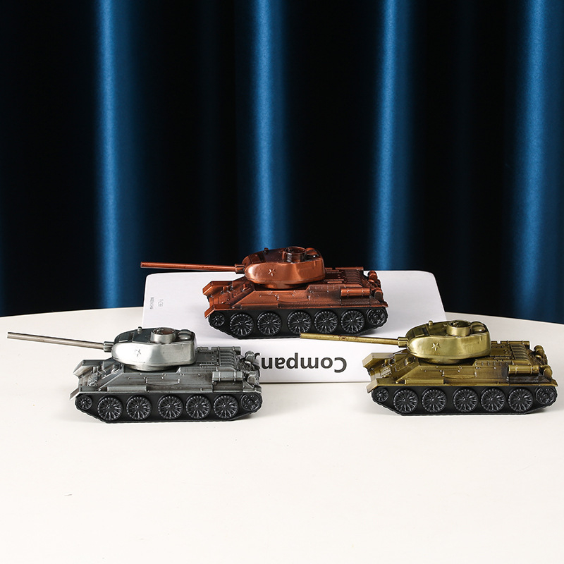 Model tenka od cinkovog legura – metalni ukras za dom, retro stil, T-34
