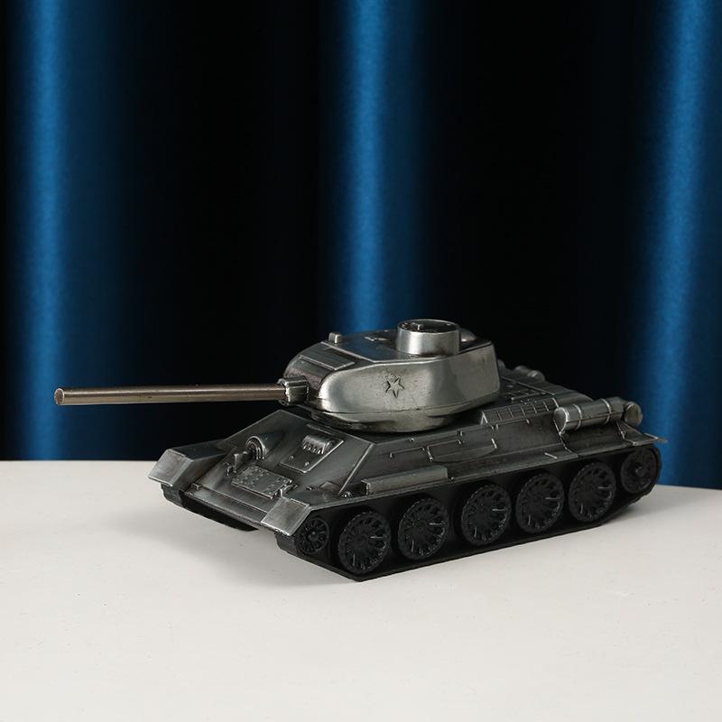 Model tenka od cinkovog legura – metalni ukras za dom, retro stil, T-34