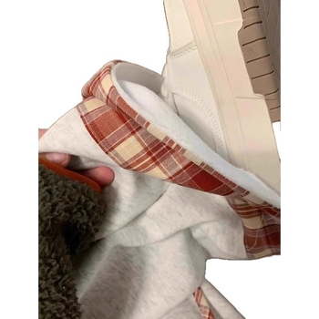 Ženske casual hlače s patchwork karirama – rana proljeće, američki retro stil, široke nogavice, ravni kroj, obrubljeni rub