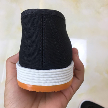 Muške crne platnene slip-on cipele, s okruglim vrhom, svakodnevne za proljeće-ljeto-jesen