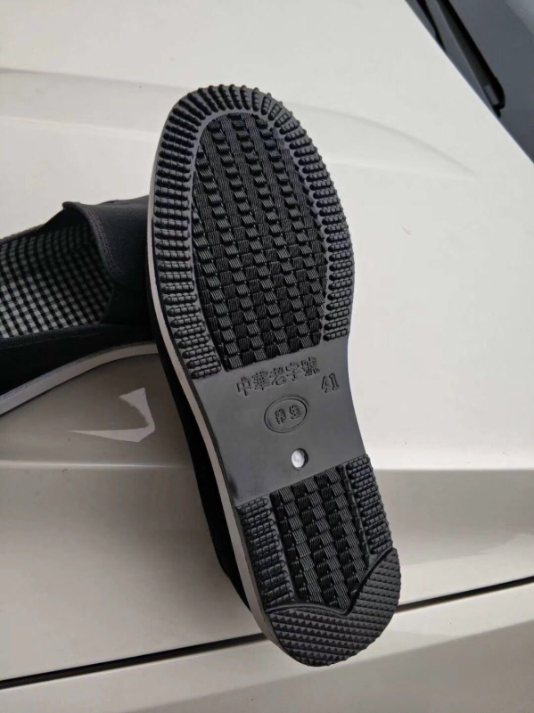 Muške crne platnene slip-on cipele, s okruglim vrhom, svakodnevne za proljeće-ljeto-jesen