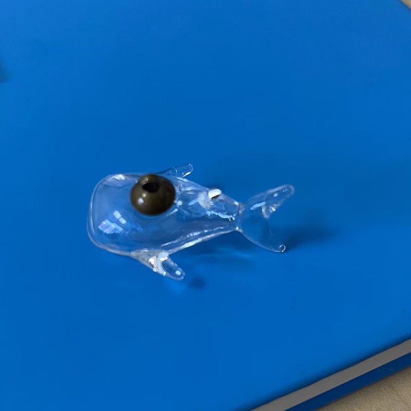 Γυάλινος θόλος σε μορφή καρχαρία για DIY μίνι διακόσμηση με φιγούρες ψαριών — κολιέ με κενό εσωτερικό