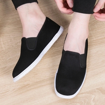 Unisex platnene tenisice s prozračnom potplatom od tisuću slojeva, crne, casual, niskog profila
