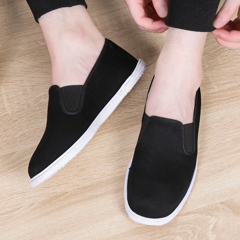 Unisex platnene tenisice s prozračnom potplatom od tisuću slojeva, crne, casual, niskog profila