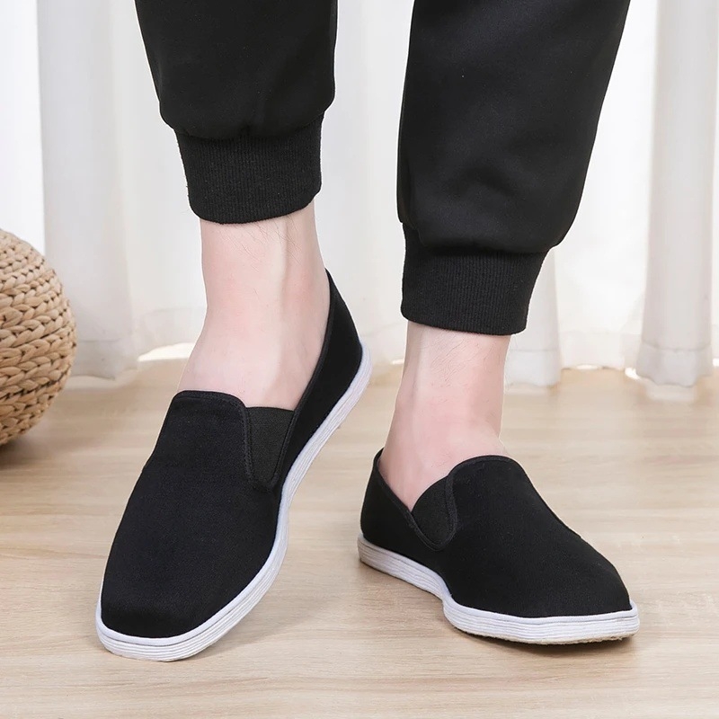 Unisex platnene tenisice s prozračnom potplatom od tisuću slojeva, crne, casual, niskog profila