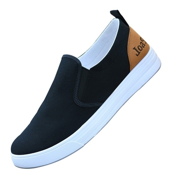 Muške platnene tenisice za proljeće – Old Beijing stil, ravne Slip-On, lagane i prozračne za svakodnevno nošenje