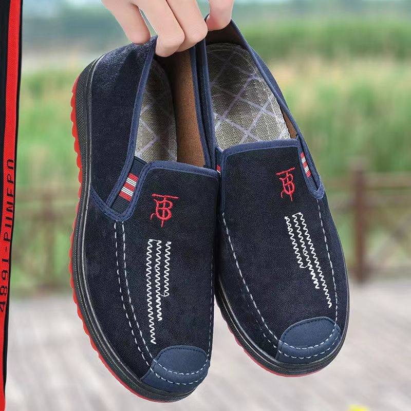 Proljetne muške platnene slip-on mokasice, protuklizne, prozračne, udobne