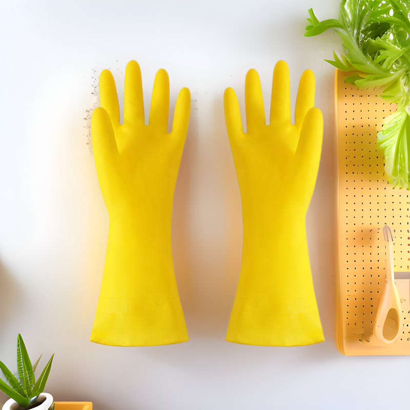Kuhinjske rukavice od latexa i gume, vodootporne, debele, otporne na habanje, za pranje posuđa i kućanske poslove.