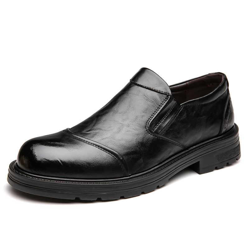 Muške kožne Slip-On cipele za poslovni stil, s mekanom potplatom, udobne, minimalistički dizajn