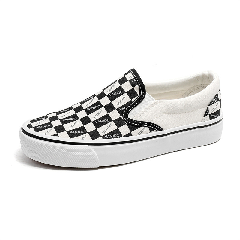 Proljeće 2023 – Unisex platnene tenisice s kariranim uzorkom, Slip-On