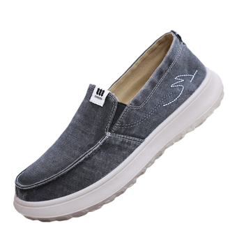 Muški denim loaferi bez pertli, za proljeće i jesen, lagani, s debelom potplatom, svakodnevne casual cipele