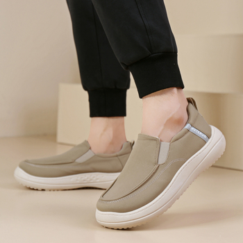 Muške slip-on loaferice od platna, lagane, protkliznim dnom, otporne na habanje, s okruglim nosom