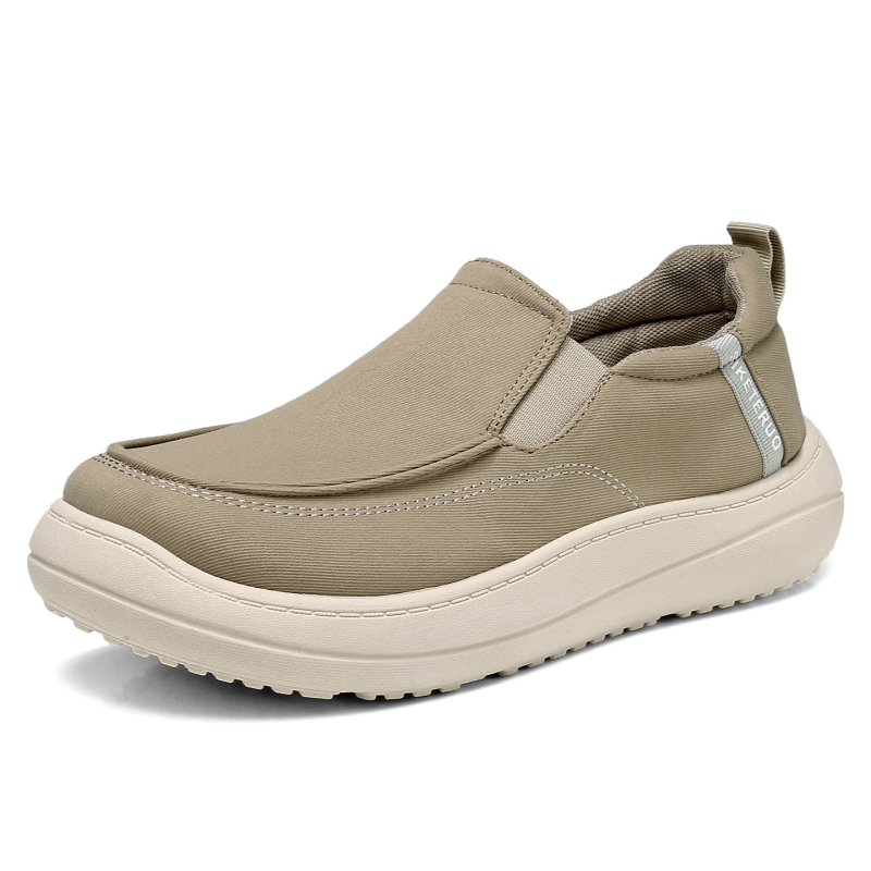 Muške slip-on loaferice od platna, lagane, protkliznim dnom, otporne na habanje, s okruglim nosom