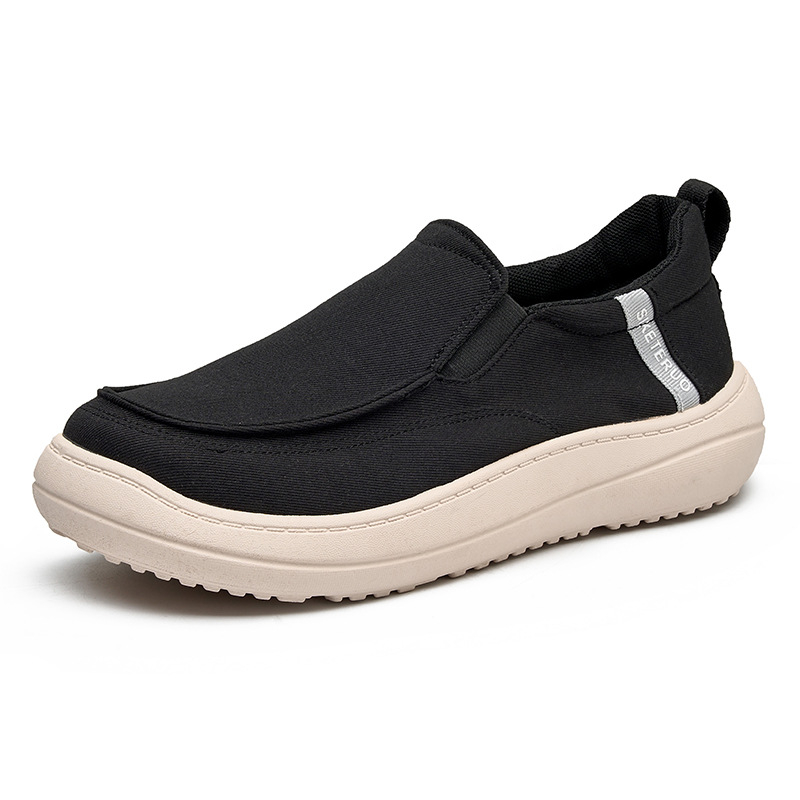 Muške slip-on loaferice od platna, lagane, protkliznim dnom, otporne na habanje, s okruglim nosom