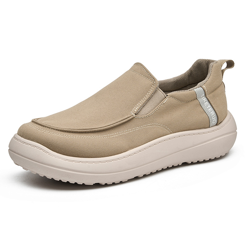 Muške slip-on loaferice od platna, lagane, protkliznim dnom, otporne na habanje, s okruglim nosom