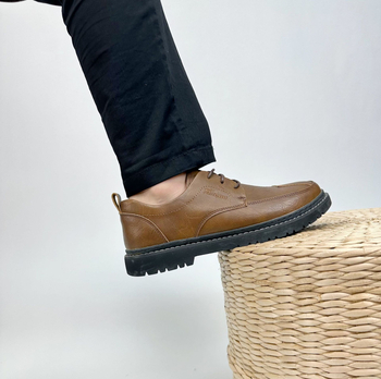 Muške kožne cipele za vožnju, casual poslovni stil, prozračna gumena potplata, gornji dio od mikrovlakana, model 8109