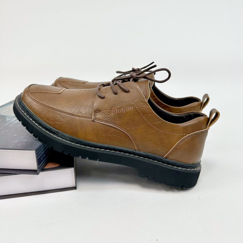 Muške kožne cipele za vožnju, casual poslovni stil, prozračna gumena potplata, gornji dio od mikrovlakana, model 8109