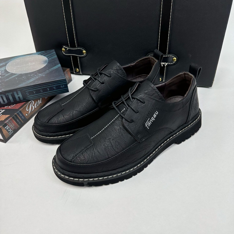 Muške kožne cipele za vožnju, casual poslovni stil, prozračna gumena potplata, gornji dio od mikrovlakana, model 8109