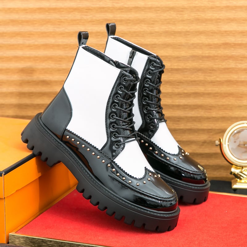 Chelsea čizme, visoke, britanski stil slip-on, muške cipele za proljeće i jesen, mekana potplata, brogue detalji