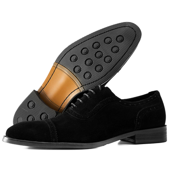 Férfi bőrből készült brogues Oxford cipő – üzleti és mindennapi viselet