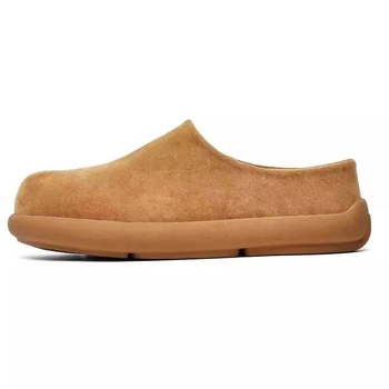Férfi Birkenstock-stílusú zárt orrú papucs, slip-on, retro stílus, puha talpú, kényelmes mindennapi cipő