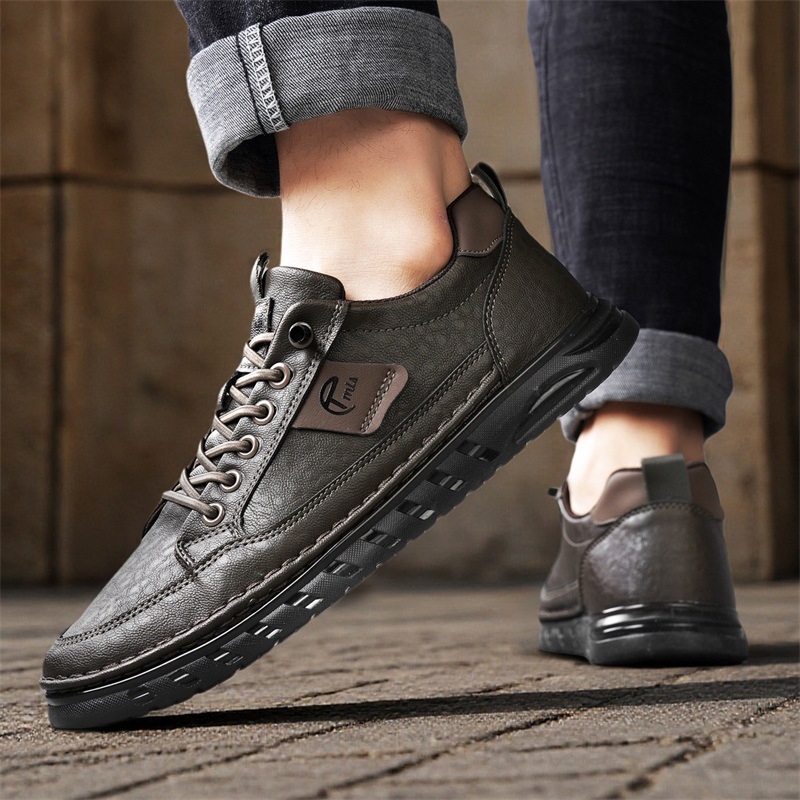 Férfi casual sneaker, lélegző, színblokkokkal, 2026 tavasz–nyár, európai stílus