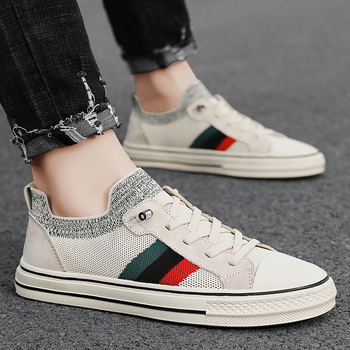 Muške platnene Slip-On tenisice, prozračne, antibakterijske, casual, s niskim gornjim dijelom