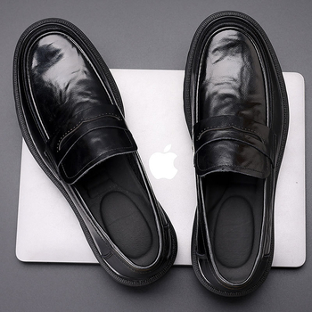 Muške cipele od prave kože, formalne, prozračne za proljeće i jesen, poslovno-ležerne, protuklizne, za posao i vjenčanje, slip-on