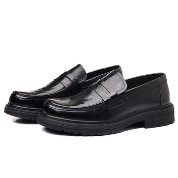 Muške cipele od prave kože, formalne, prozračne za proljeće i jesen, poslovno-ležerne, protuklizne, za posao i vjenčanje, slip-on