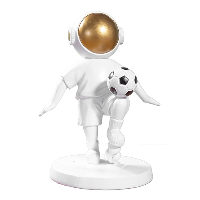 Kreativna astronaut figura od smole za kućnu dekoraciju, stolni ukras u modernom stilu laganog luksuza