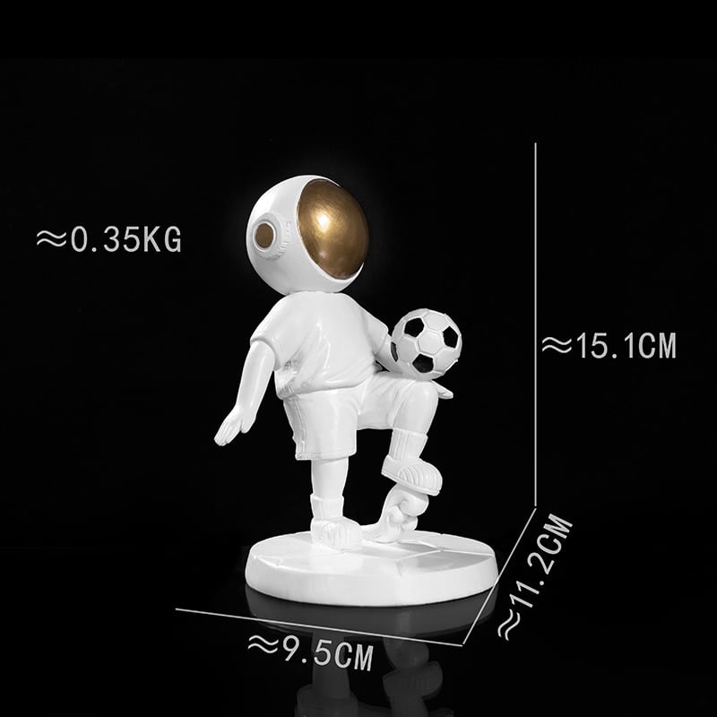 Kreativna astronaut figura od smole za kućnu dekoraciju, stolni ukras u modernom stilu laganog luksuza