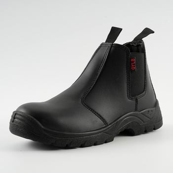 Ghete de protecție din piele de vită, respirabile, impermeabile, rezistente la zdrobire și perforație, slip-on, pentru șantier și sudură.