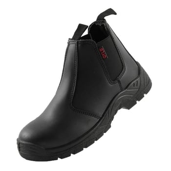 Ghete de protecție din piele de vită, respirabile, impermeabile, rezistente la zdrobire și perforație, slip-on, pentru șantier și sudură.