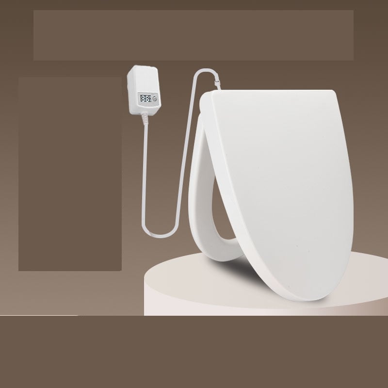 Vas de toaletă inteligent termostatic, vas de toaletă încălzit electric universal pentru uz casnic, pernă pentru vas de toaletă cu husă căptușită, inel de scaun în formă de U și V