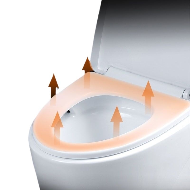 Vas de toaletă inteligent termostatic, vas de toaletă încălzit electric universal pentru uz casnic, pernă pentru vas de toaletă cu husă căptușită, inel de scaun în formă de U și V