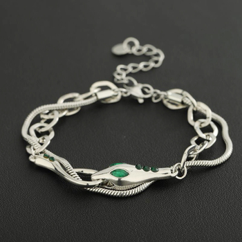 Spirit Snake dvostruko slojevita narukvica, unisex, titan čelik, elektroplating, originalni dizajn, ljeto 2024