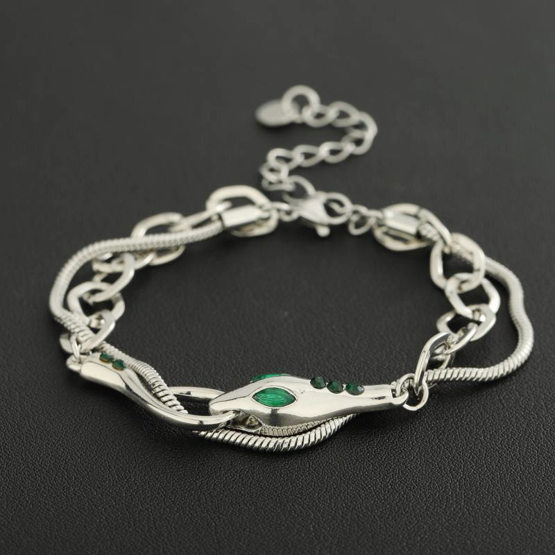 Spirit Snake dvostruko slojevita narukvica, unisex, titan čelik, elektroplating, originalni dizajn, ljeto 2024
