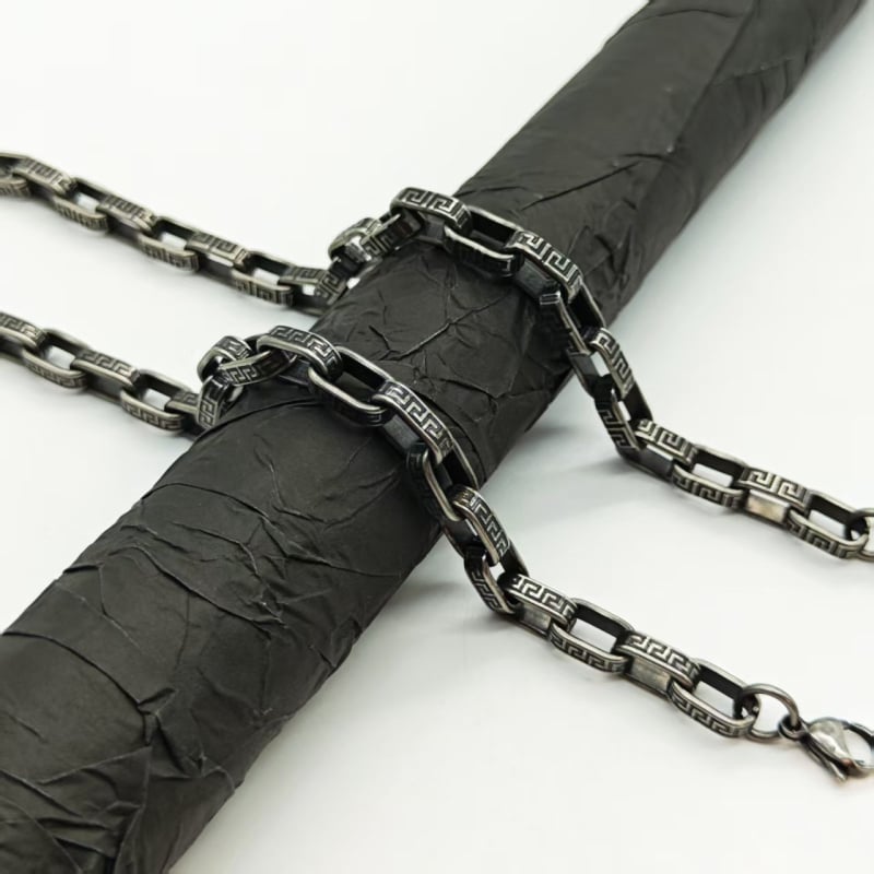 Muška narukvica od nehrđajućeg čelika, ne blijedi, vrhunski, svestran dizajn, hip-hop nadahnut dodatak s minimalističkim retro štihom