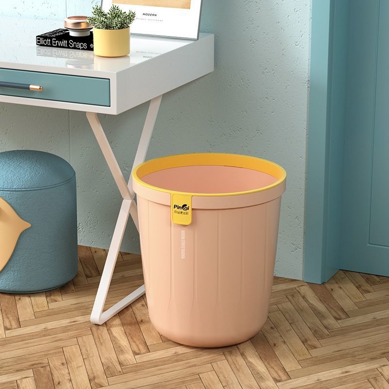 Chenju Átlátszó nagy kapacitású műanyag kuka, otthoni használatra, konyha és fürdőszoba, 5 L, fedél nélküli