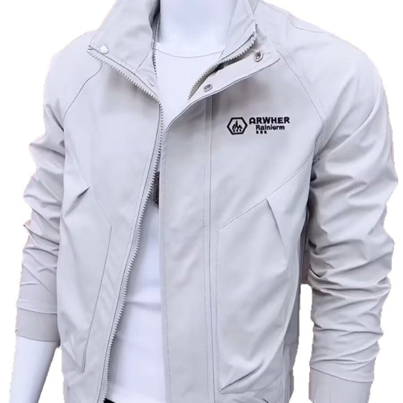 2025 férfi dzseki álló gallérral, koreai stílus, slim fit, tavasz–ősz
