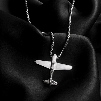 Ogrlica unisex u korejskom stilu s privjeskom aviona, hip-hop lanac za par