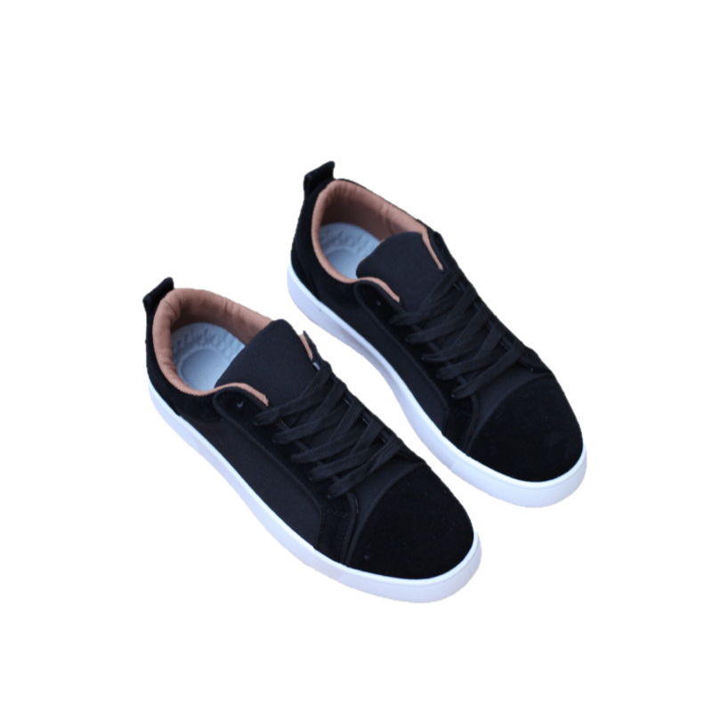 2025 Hongkong-stílusú könnyű luxus, lélegző férfi alacsony toppos sneaker piros talppal és betűkkel